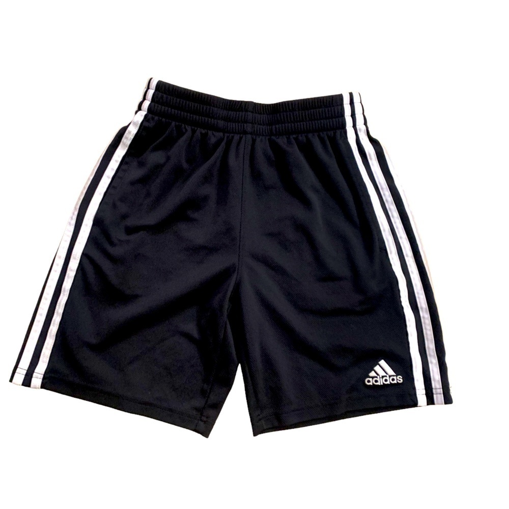 Adidas | Black and White Shorts Size Medium 10/12 Three Striped